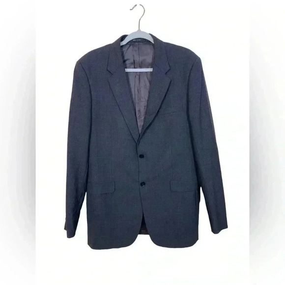 Theory grey wool suit coat jacket 42 long - Picture 1 of 6